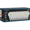 Mexen Vintis 10x žárovka filament LED E27, A60, 4W, Studená - 6500K, 470 lm, čirá - L150-E27-0465-00x10
