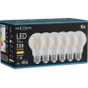 Mexen Vintis 6x Žárovka filament LED E27, A60, 6W, Teplá - 2700K, 720 lm, čirá - L150-E27-0627-00x06