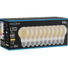 Mexen Vintis 10x žárovka filament LED E27, A60, 6W, Teplá - 2700K, 600 lm, jantarová - L150-E27-0627-50x10