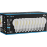 Mexen Vintis 10x žárovka filament LED E27, A60, 6W, Studená - 6500K, 720 lm, čirá - L150-E27-0665-00x10