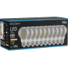 Mexen Vintis 10x žárovka filament LED E27, A60, 8W, Teplá - 2200K, 600 lm, kouřová - L150-E27-0822-70x10