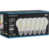 Mexen Vintis 6x Žárovka filament LED E27, A60, 8W, Neutrální - 4000K, 1055 lm, čirá - L150-E27-0840-00x06