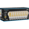 Mexen Vintis 10x žárovka filament LED E27, A60, 10W, Teplá - 2700K, 910 lm, jantarová - L150-E27-1027-50x10