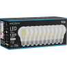 Mexen Vintis 10x Žárovka filament LED E27, A60, 10W, Neutrální - 4000K, 1320 lm, čirá - L150-E27-1040-00x10