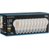 Mexen Vintis 10x žárovka filament LED E27, A60, 12W, Teplá - 2700K, 1585 lm, čirá - L150-E27-1227-00x10