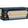 Mexen Vintis 10x LED žárovka filament E27, A60, 12W, Teplá - 2700K, 1125 lm, amber - L150-E27-1227-50x10