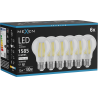 Mexen Vintis 6x Žárovka filament LED E27, A60, 12W, Neutrální - 4000K, 1585 lm, čirá - L150-E27-1240-00x06