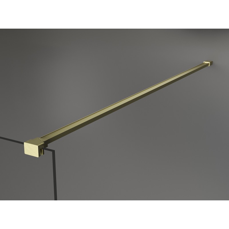 Mexen Kioto sprchová zástěna Walk-in 70 x 200 cm, grafit 8 mm, kartáčovaný nikl - 800-070-101-97-40