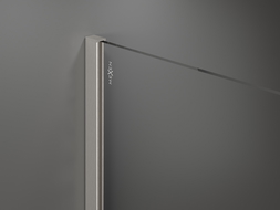 Mexen Kioto sprchová zástěna Walk-in 70 x 200 cm, grafit 8 mm, kartáčovaný nikl - 800-070-101-97-40