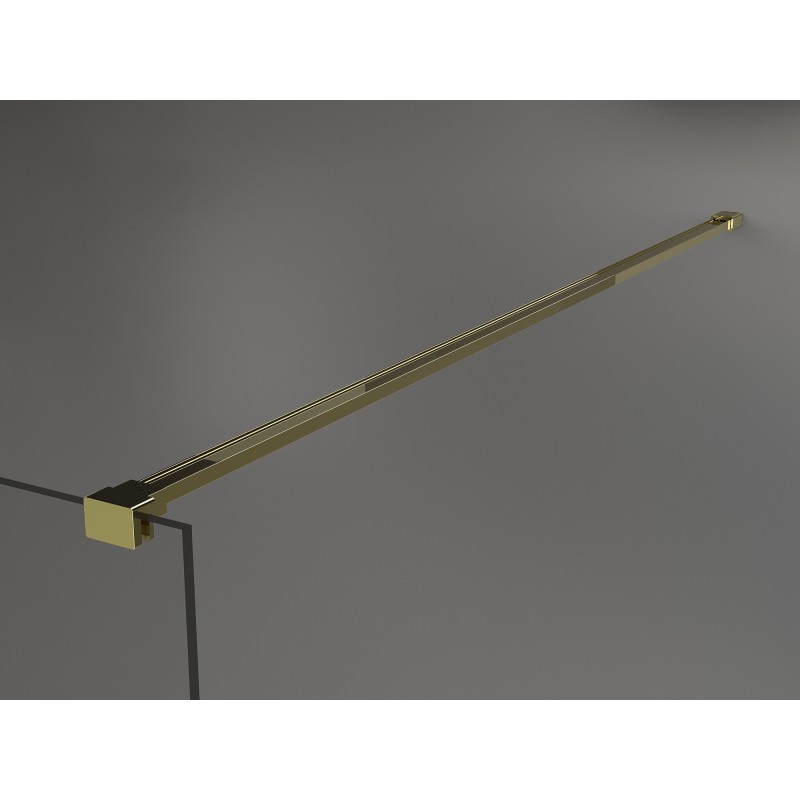 Mexen Kioto sprchová zástěna Walk-in 70 x 200 cm, grafit 8 mm, kartáčovaný nikl - 800-070-101-97-40