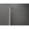 Mexen Kioto sprchová stěna Walk-in 80 x 200 cm, černá ombre 8 mm, kartáčovaný nikl - 800-080-101-97-76