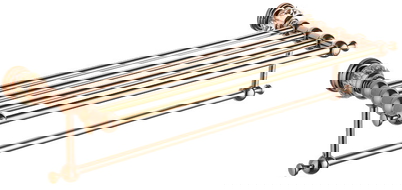 Mexen Estela polička na ručník, růžové zlato - 7011520-60