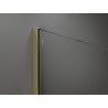 Mexen Kioto sprchová stěna Walk-in 110 x 200 cm, bílá ombre 8 mm, zlatá - 800-110-101-50-86