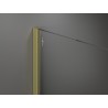 Mexen Kioto sprchová stěna Walk-in 100 x 200 cm, ombre bílá 8 mm, zlatá kartáčovaná - 800-100-101-55-86