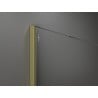 Mexen Kioto sprchová zástěna Walk-in 130 x 200 cm, bílý ombre 8 mm, zlatý kartáčovaný - 800-130-101-55-86