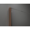 Mexen Kioto sprchová stěna Walk-in 100 x 200 cm, ombre bílá 8 mm, růžové zlato - 800-100-101-60-86