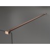 Mexen Kioto sprchová stěna Walk-in 130 x 200 cm, ombre bílá 8 mm, kartáčovaná měď - 800-130-101-65-86