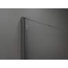 Mexen Kioto sprchová stěna Walk-in 90 x 200 cm, bílý ombre 8 mm, kartáčovaný gun gray - 800-090-101-66-86