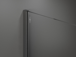 Mexen Kioto sprchová stěna Walk-in 140 x 200 cm, bílá ombre 8 mm, kartáčovaná gun gray - 800-140-101-66-86