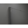 Mexen Kioto sprchová stěna Walk-in 150 x 200 cm, bílá ombre 8 mm, gun gray kartáčovaná - 800-150-101-66-86