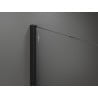 Mexen Kioto sprchová zástěna Walk-in 150 x 200 cm, bílé ombre 8 mm, černá - 800-150-101-70-86