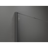 Mexen Kioto sprchová stěna Walk-in 100 x 200 cm, ombre bílá 8 mm, gun metal - 800-100-101-95-86