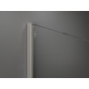 Mexen Kioto sprchová stěna Walk-in 90 x 200 cm, bílá ombre 8 mm, kartáčovaný nikl - 800-090-101-97-86