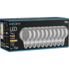 Mexen Vintis 10x LED filamentová žárovka E27, G80, 2W, Teplá - 2200K, 150 lm, kouřová - L155-E27-0222-70x10