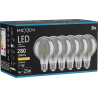 Mexen Vintis 6x žárovka filament LED E27, G80, 4W, Teplá - 2200K, 280 lm, kouřová - L155-E27-0422-70x06