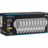 Mexen Vintis 10x žárovka filament LED E27, G80, 4W, Teplá - 2200K, 280 lm, kouřová - L155-E27-0422-70x10