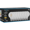 Mexen Vintis 10x LED filamentová žárovka E27, G80, 4W, Teplá - 2700K, 470 lm, čirá - L155-E27-0427-00x10