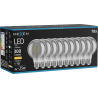 Mexen Vintis 10x žárovka filament LED E27, G80, 4W, Teplá - 2700K, 300 lm, kouřová - L155-E27-0427-70x10