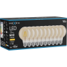 Mexen Vintis 10x Žárovka filament LED E27, G80, 6W, Teplá - 2700K, 400 lm, amber - L155-E27-0627-50x10