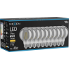 Mexen Vintis 10x žárovka filament LED E27, G80, 8W, Teplá - 2700K, 680 lm, kouřová - L155-E27-0827-70x10
