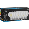 Mexen Vintis 10x žárovka filament LED E27, G80, 8W, Neutrální - 4000K, 1055 lm, čirá - L155-E27-0840-00x10