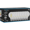 Mexen Vintis 10x LED vlákno žárovka E27, G80, 10W, Neutrální - 4000K, 1320 lm, čirá - L155-E27-1040-00x10