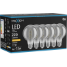 Mexen Vintis 6x žárovka filament spirála LED E27, G80, 4W, Teplá - 2200K, 220 lm, kouřová - L165-E27-0422-70x06