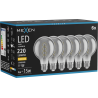 Mexen Vintis 6x žárovka filament spirála LED E27, G80, 4W, Teplá - 2700K, 220 lm, kouřová - L165-E27-0427-70x06