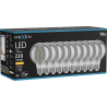 Mexen Vintis 10x žárovka filament spirála LED E27, G80, 4W, Teplá - 2700K, 220 lm, kouřová - L165-E27-0427-70x10