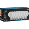 Mexen Vintis 10x žárovka filament spirála LED E27, G80, 8W, Teplá - 2700K, 750 lm, čirá - L165-E27-0827-00x10