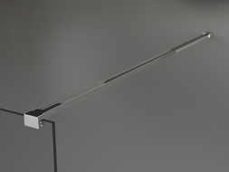 Mexen Kioto samostatně stojící sprchová stěna 100 x 200 cm, transparentní 8 mm, chrom - 800-100-002-01-00