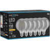 Mexen Vintis 6x LED žárovka filament E27, G95, 2W, Teplá - 2200K, 150 lm, kouřová - L157-E27-0222-70x06