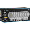 Mexen Vintis 10x Žárovka filament LED E27, G95, 4W, Teplá - 2200K, 280 lm, kouřová - L157-E27-0422-70x10