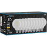 Mexen Vintis 10x žárovka filament LED E27, G95, 4W, Teplá - 2700K, 470 lm, clear - L157-E27-0427-00x10