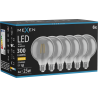 Mexen Vintis 6x žárovka filament LED E27, G95, 4W, Teplá - 2700K, 300 lm, kouřová - L157-E27-0427-70x06