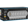 Mexen Vintis 10x žárovka filament LED E27, G95, 4W, Teplá - 2700K, 300 lm, kouřová - L157-E27-0427-70x10