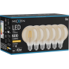 Mexen Vintis 6x žárovka filament LED E27, G95, 6W, Teplá - 2200K, 600 lm, amber - L157-E27-0622-50x06