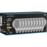 Mexen Vintis 10x žárovka filament LED E27, G95, 6W, Teplá - 2200K, 450 lm, kouřová - L157-E27-0622-70x10
