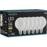 Mexen Vintis 6x LED vlákno žárovka E27, G95, 6W, Teplá - 2700K, 720 lm, čirá - L157-E27-0627-00x06