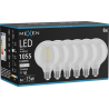 Mexen Vintis 6x žárovka filament LED E27, G95, 8W, Neutrální - 4000K, 1055 lm, čirá - L157-E27-0840-00x06